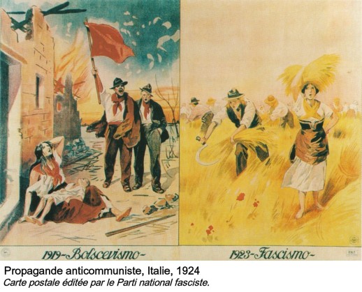 Fascisme - Politique 1924 Antibolchévisme - Carte postale